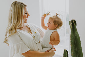 The Sheppard- Moonstone Teething Necklace