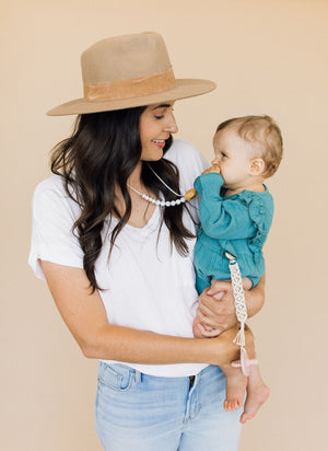 The Austin- Cream Teething Necklace