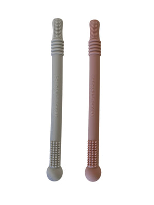2 pack | Silicone Magic Teething Wand - Grey + Second Color ☼