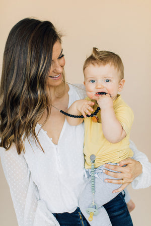The Collins- Black Teething Necklace