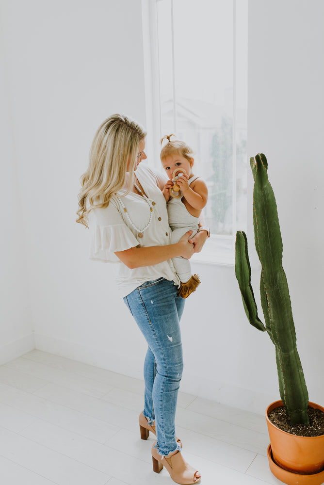 The Sheppard- Moonstone Teething Necklace