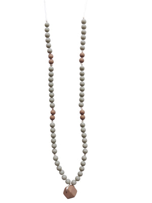 
            
                Load image into Gallery viewer, The Sheppard- Grey Teething Necklace
            
        