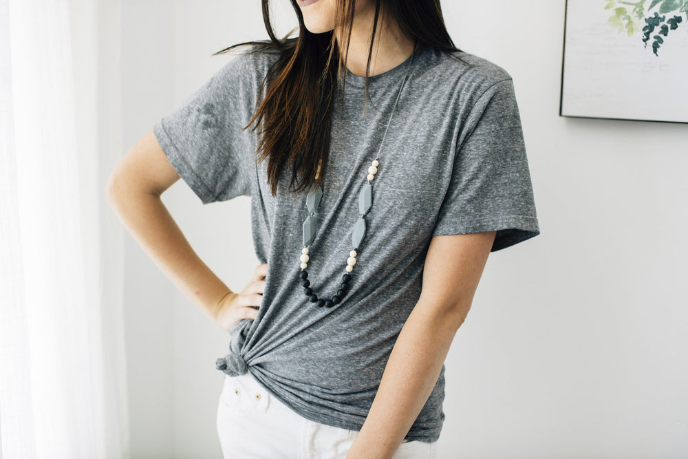 
            
                Load image into Gallery viewer, The Nathan- Black Teething Necklace
            
        