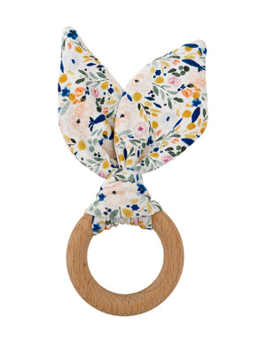 
            
                Load image into Gallery viewer, Crinkle Bunny Ears Teether- Floral
            
        