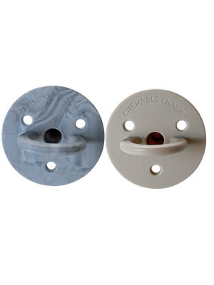 2 pack Pacifiers | Howlite + Oat