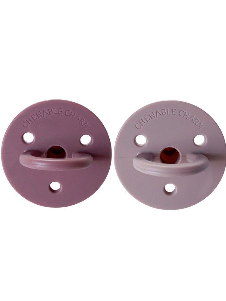 2 pack Pacifiers | Mauvewood + Rose
