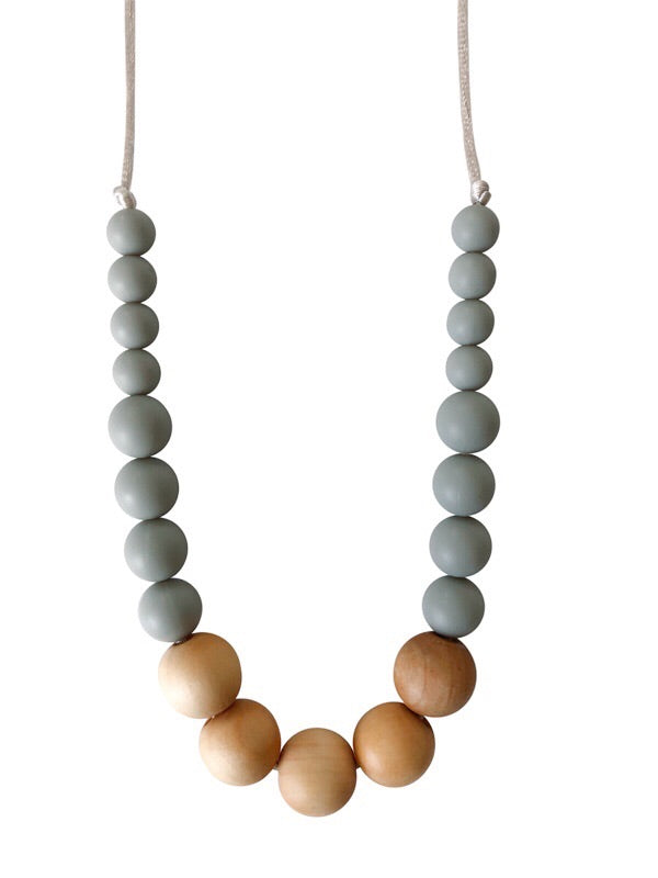 
            
                Load image into Gallery viewer, The Landon- Grey Teething Necklace
            
        
