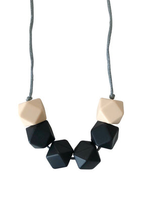 The Jameson- Black Teething Necklace