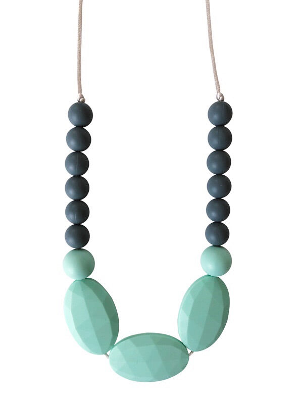 The Hudson- Mint Teething Necklace