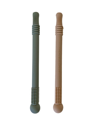 
            
                Load image into Gallery viewer, 2 pack | Silicone Magic Teething Wand  - Slate Sage + Second Color ☼
            
        