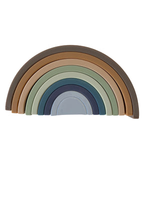 
            
                Load image into Gallery viewer, Rainbow Teether Silicone Stacker- Eucalyptus ⋒
            
        
