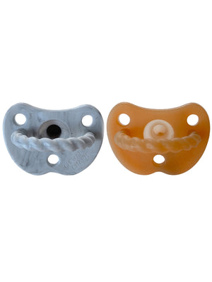 
            
                Load image into Gallery viewer, 2 Pack Pacifier Twist | Howlite + Natural
            
        