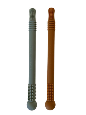 
            
                Load image into Gallery viewer, 2 pack | Silicone Magic Teething Wand  - Slate Sage + Second Color ☼
            
        